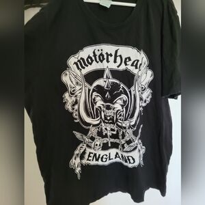 Motorhead Unisex T-Shirt: Crossed Swords England Crest L Vintage